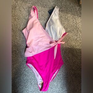 Modern Maternity Swimsuit One Piece With Side Tie Closure- XL- NWT